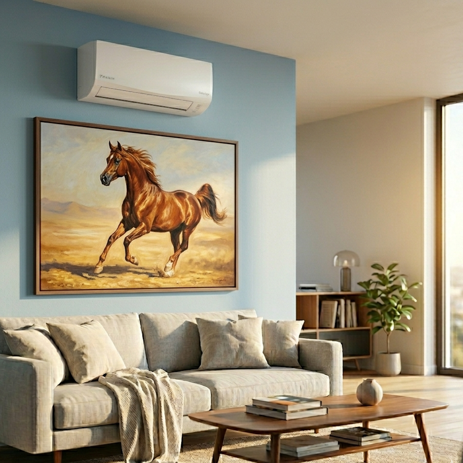 AC DAIKIN INVERTER MULTI S 2 - 3 KONEKSI- Indoor Multi S - Daikin Inverter Terpasang Wallpaper Daikin Room Kamar Keluarga