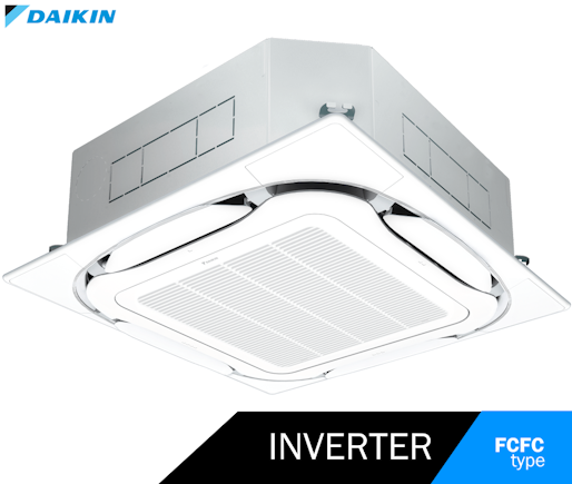AC Daikin Inverter Cassette R32 - Roundflow 514x435