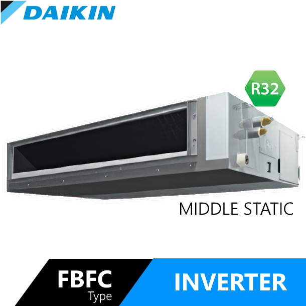 AC Daikin INVERTER R32 - Daikin Split Ducted Connection FBFC Middle Static 610x610