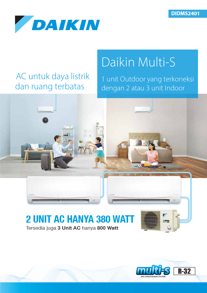 Cover AC Daikin Inverter R32 - Multi S